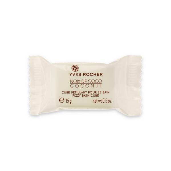 Pastilla efervescente para el baño de Nuez de coco