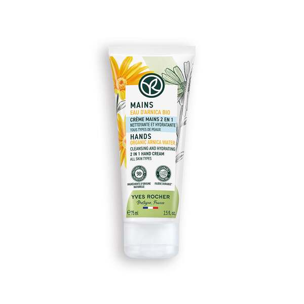 Yves Rocher - De Manos 2 En 1 Con Agua De Árnica Bio Crema Mujer