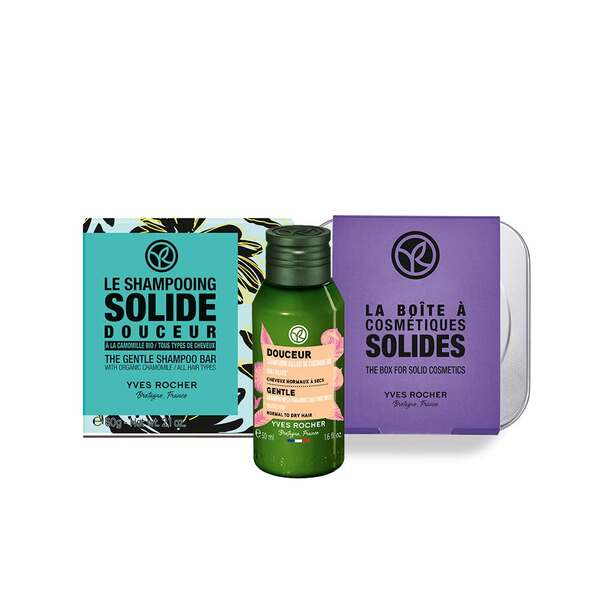 Yves Rocher - Kit Sólido Suavidad Champú & Estuche - Cabello